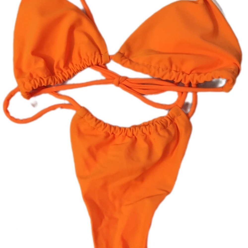 Vibrant Orange Bikini Set